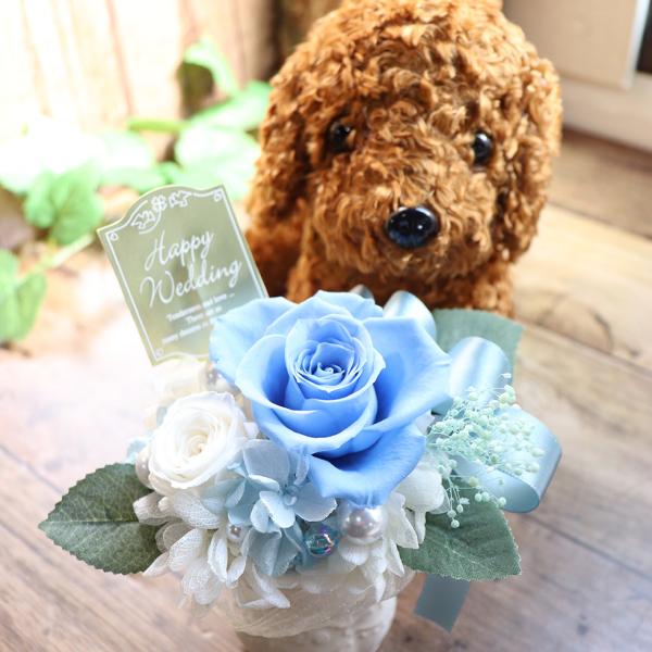 母の日 犬 プリザーブドフラワー 2024 セット ギフト 誕生日プレゼント  犬 結婚記念日 結婚...