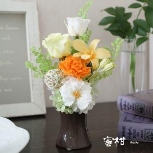 初盆 お供え プリザーブドフラワー仏花 ミニ仏...の詳細画像2