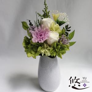 御供花 蓮 プリザーブドフラワー 仏花 お悔み お供え 供花 仏壇花 仏壇
