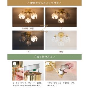 シーリングライト 照明 おしゃれ LED 花 ...の詳細画像4