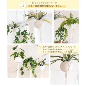 フェイクグリーン おしゃれ ハンギング 壁掛け...の詳細画像2