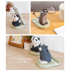 スマホスタンド メガネスタンド 卓上 木製 天...の詳細画像4