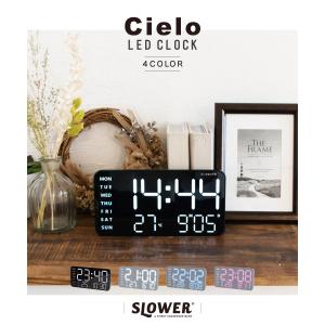 SLOWER 置き時計 壁掛け 時計 デジタル...の詳細画像1