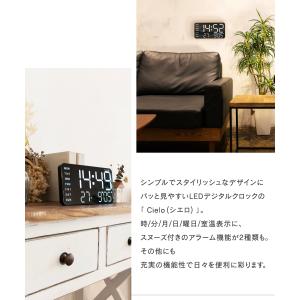 SLOWER 置き時計 壁掛け 時計 デジタル...の詳細画像2