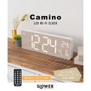 SLOWER 置き時計 掛け時計 Wi-Fi接...の詳細画像1