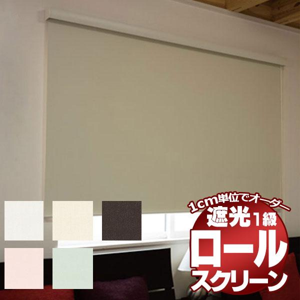 ロールスクリーン 目隠しや間仕切りとしても使用可能 ロールカーテン 木ネジタイプ 既製品 エクシヴ ...
