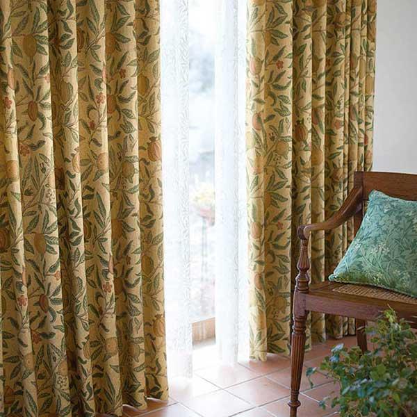 高級オーダーカーテン 本物主義の方へ、川島セルコン Morris Design Studio Fru...