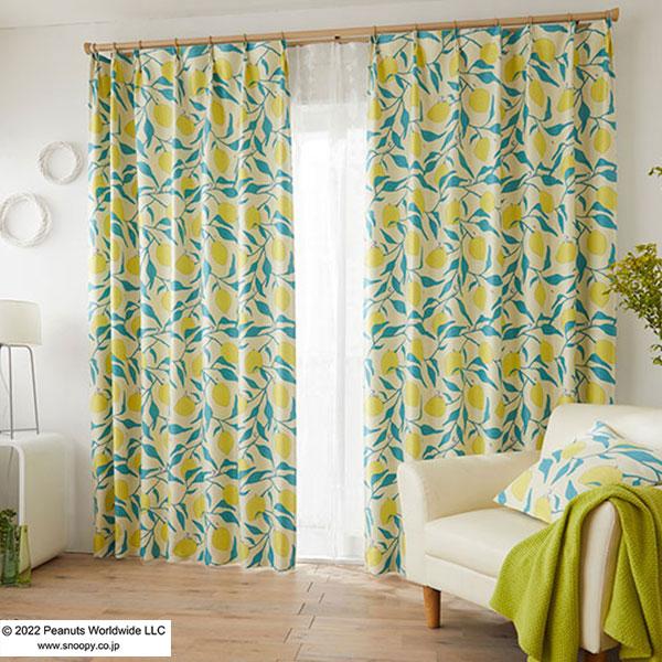 【送料無料】 既製カーテン PEANUTS EDTION.4 スヌーピー 遮 光 シアー 安価 3サ...