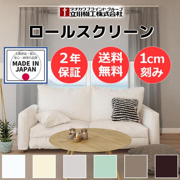 カーテンレール 取付可 窓回り 収納 目隠し 空間 間仕切り 立川機工 ロールスクリーン ココルン抗...