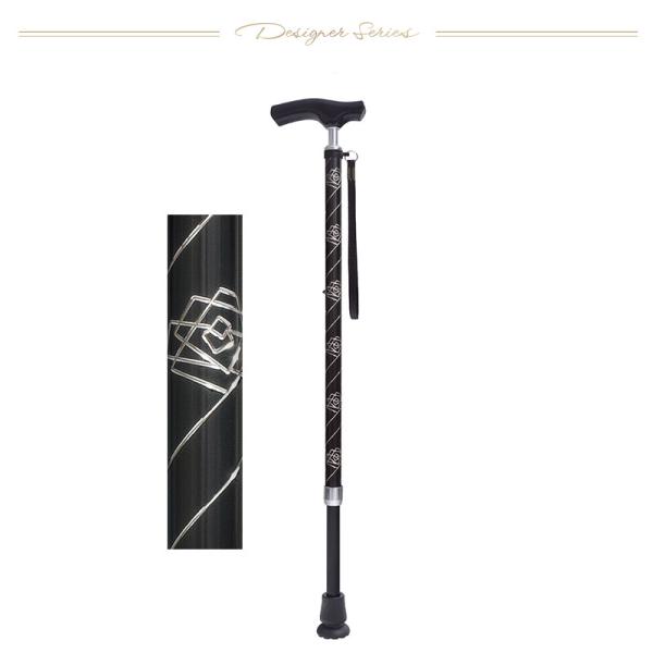 ウォーキング・ステッキ・杖 シニアサポート 歩く力を応援 Rose Yumi Rose ステッキ 伸...