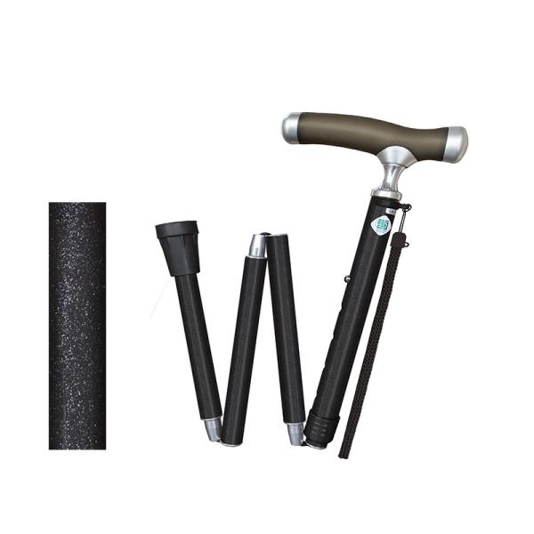 ウォーキング・ステッキ・杖 シニアサポート 歩く力を応援 やわらかグリップステッキ 折畳 WB531...