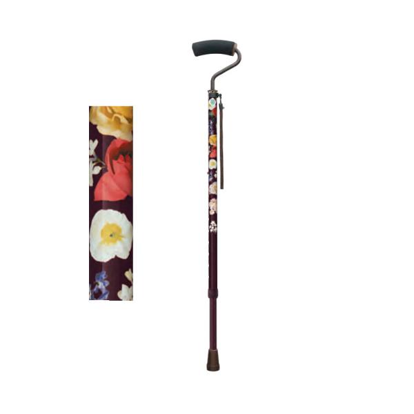 ウォーキング・ステッキ・杖 シニアサポート 歩く力を応援 手のひらフィットステッキワイド 伸縮 WB...