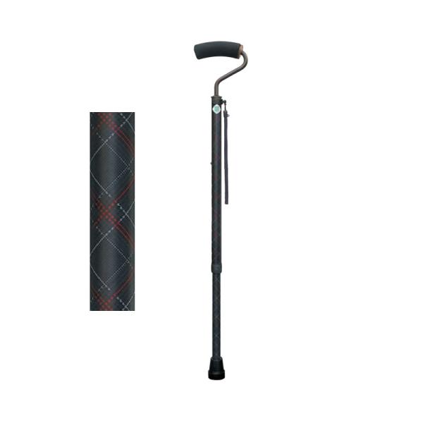 ウォーキング・ステッキ・杖 シニアサポート 歩く力を応援 手のひらフィットステッキワイド 伸縮 WB...