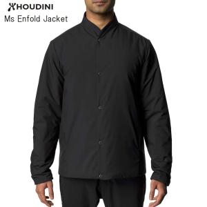 フーディニ HOUDINI Ms Enfold Jacket 900 True Black メンズ エンフォールド ジャケット アウトドア｜ams-doing