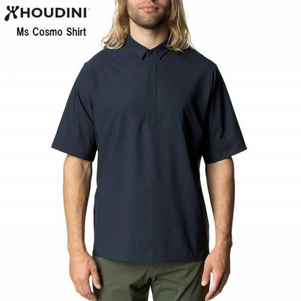 フーディニ HOUDINI Ms Cosmo Shirt メンズ コスモ シャツ Blue illu...