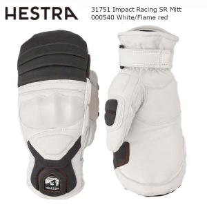 ヘストラ スキーグローブ HESTRA Impact Racing SR Mitt 000540 White Flame red インパクト レーシング スラローム 競技 ミトン｜ams-doing