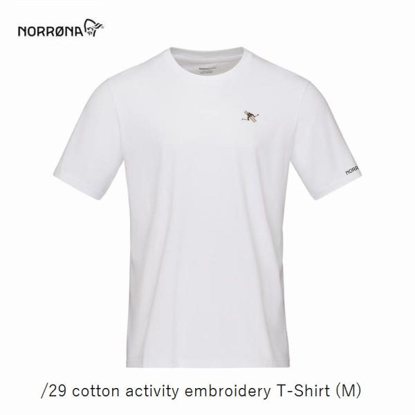 ノローナ NORRONA /29 cotton activity embroidery T-Shir...