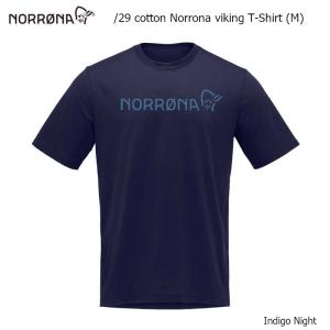 ノローナ Tシャツ /29 COTTON NORRONA VIKING TEE M Indigo Night メンズ オーガニック コットン 100%｜オールマウンテンスポーツDoing