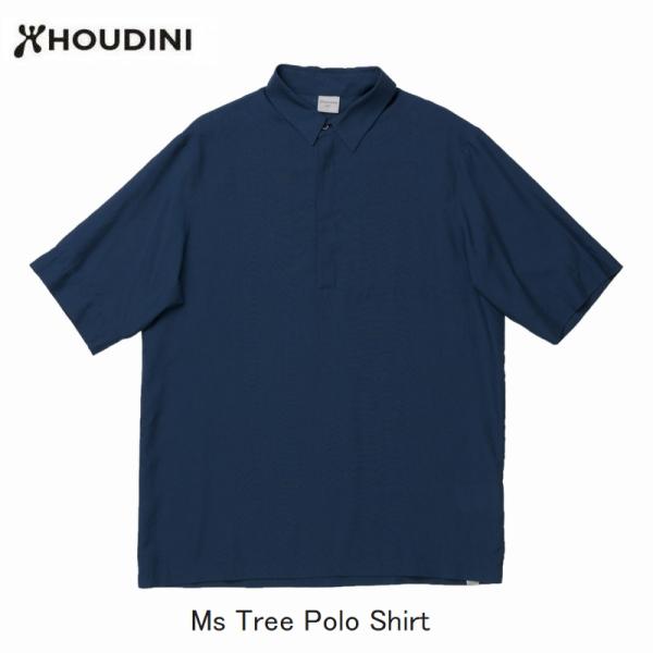 フーディニ HOUDINI Ms Tree Polo Shirt B21 Big Blue Ligh...