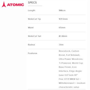 アトミック スキー板 2025 2026 AT...の詳細画像1