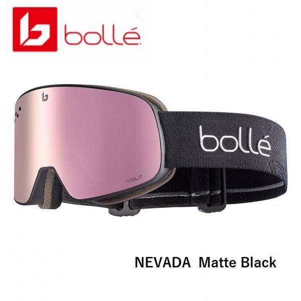 ボレー 2025 BOLLE NEVADA Matte Black Volt Pink スノーゴーグ...