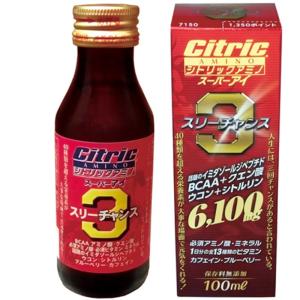 シトリックアミノ Citric AMINO スーパーアイ100ml  ラウンド前の1本 栄養ドリンク イミダゾールジペプチド 疲労回復 滋養強壮｜ams-doing