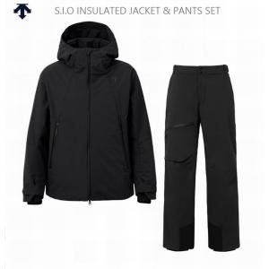 デサント スノーウェア 2026 DESCENTE S.I.O INSULATED JACKET ＆ PANTS SET S.I.O インシュレイテッド 上下セット ブラック