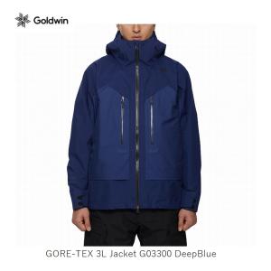 ゴールドウイン スキーウェア 2023 2024 GOLDWIN GORE-TEX 3L Jacket G03300 DeepBlue メンズ ジャケット ゴアテックス｜ams-doing