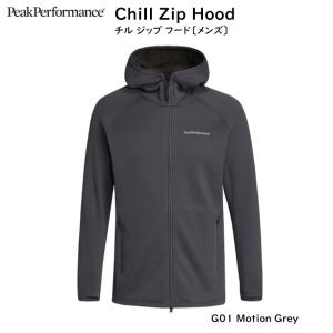 ピークパフォーマンス スキーウエア Peak Performance Chill Zip Hood 2107G76573 G01 Motion Grey チル ジップ フード メンズ フリース｜ams-doing