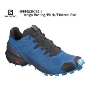 サロモン SALOMON SPEEDCROSS 5 IndigoBunting Black EtherealBlue サロモン L41116500 スピードクロス5 トレイルランニング シューズ メンズ