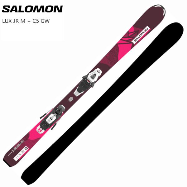 サロモン スキー板 2024 SALOMON LUX Jr M + C5 GW ジュニア キッズ ガ...