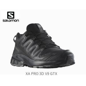 サロモン トレイルランニングシューズ SALOMON XA PRO 3D V9 GTX BlackPhantomPewter ゴアテックス アウトドア L47270100｜オールマウンテンスポーツDoing