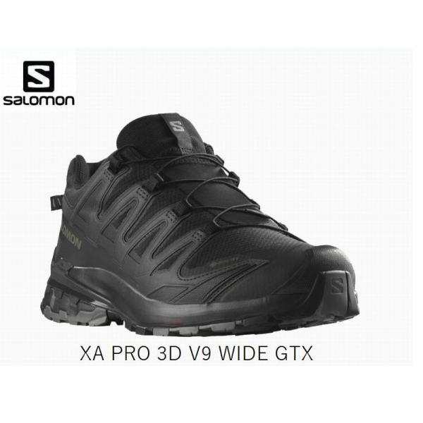 サロモン トレイルランニングシューズ SALOMON XA PRO 3D V9 WIDE GTX B...