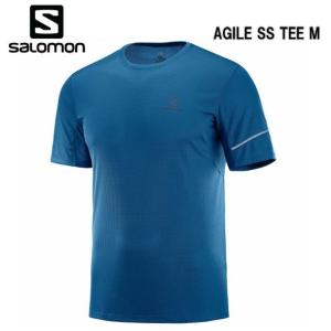 サロモン SALOMON 19SS AGILE SS TEE M  Tシャツ メンズ LC1099900 Poseidon トレイルランニング