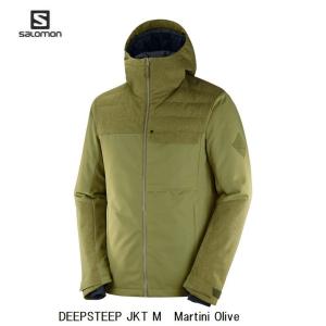 スキーウエア サロモン 2021 SALOMON DEEPSTEEP JACKET MEN LC1401000 Martini Olive アウトドア ジャケット メンズ｜ams-doing