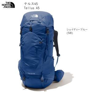 ザ ノースフェイス THE NORTH FACE Tellus 45 Shady Blue テルス バックパック シェイディー ブルー 中型 トレッキング｜ams-doing