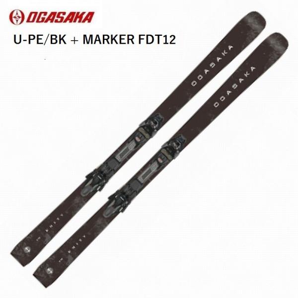 オガサカ スキー板 2026 OGASAKA ユニティ U-PE/BK + MARKER FDT12...