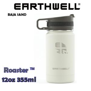 アースウェル EARTHWELL 12oz Earthwell Vacuum Bottle Roaster Loop Cap Baja Sand アウトドア ドリンク ボトル 水筒 おしゃれボトル VJ12｜ams-doing