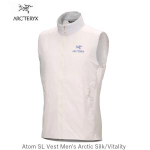 アークテリクス  ARCTERYX Atom SL Vest Mens Arctic Silk/Vitality アトム SL ベスト メンズ 国内正規品｜ams-doing