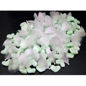 ハートプラス　（羽根とやわらかハートのフラワーシャワー）　グリーン