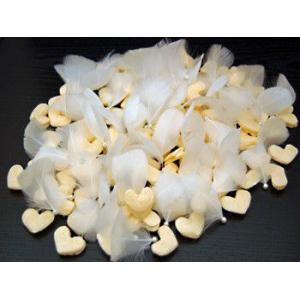 ハートプラス　（羽根とやわらかハートのフラワーシャワー）　イエロー