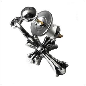 クロムハーツ Chrome Hearts  ピアス ドロップ スタックCHクロス｜ams-la