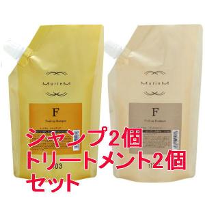 ナンバースリー 003 ミュリアム ゴールド ミュリアム シャンプー F 500ml&トリートメント500g 詰替え 各2個セット シャンプートリートメントセット｜amugis-official