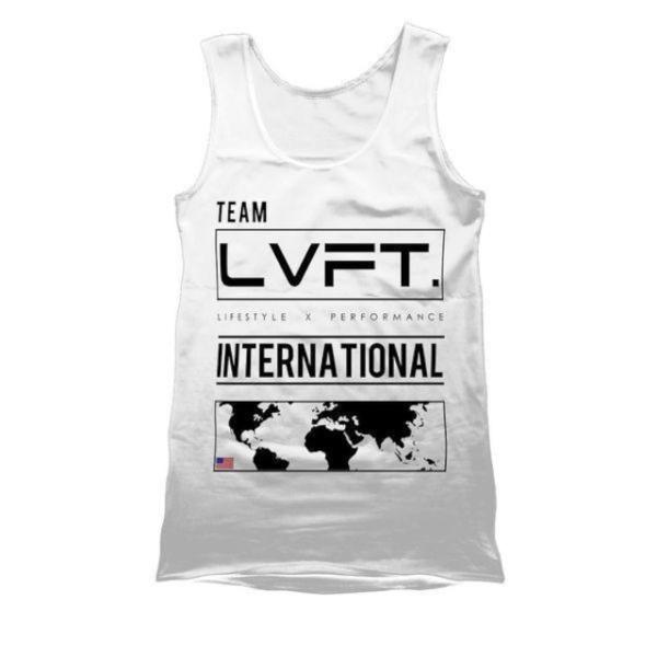 LIVE FIT.リブフィット International Tank(タンクトップ)-  White...