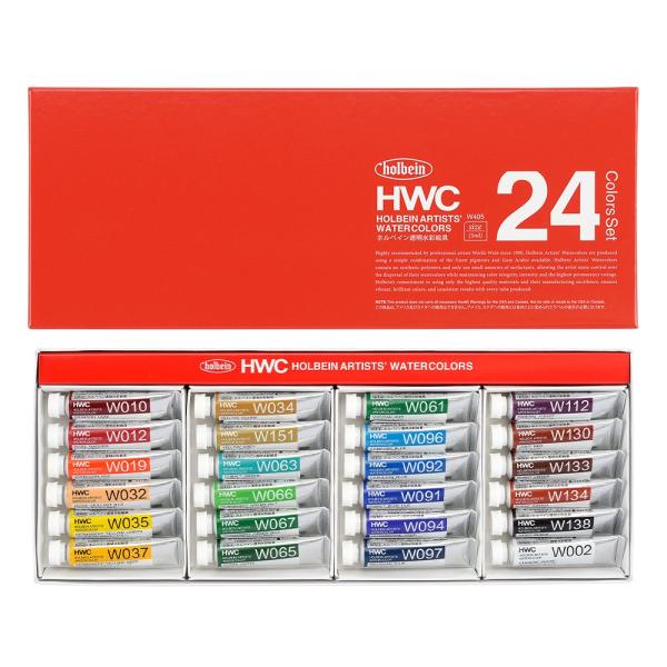 ホルベイン HOLBEIN 5ml W405 24色セット 絵の具セット えのぐセット 絵の具 えの...