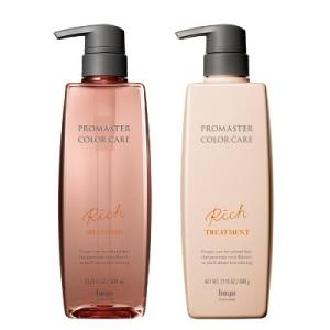 ホーユー プロマスター カラーケア リッチ シャンプー 600ml &amp; ヘアトリートメント 600g...