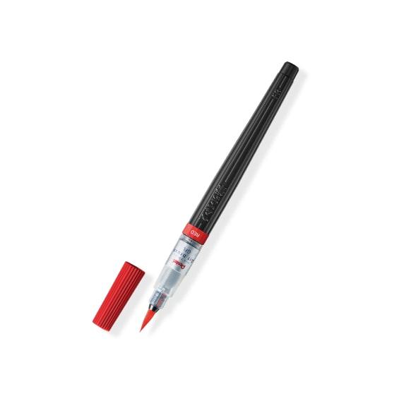 ぺんてる Pentel カラー筆ペン アートブラッシュ レッド パック入り XGFL-102