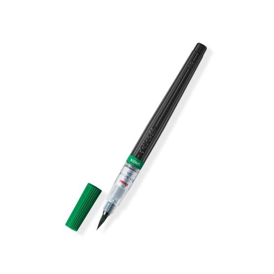 ぺんてる Pentel カラー筆ペン アートブラッシュ グリーン パック入り XGFL-104