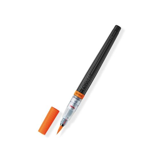 ぺんてる Pentel カラー筆ペン アートブラッシュ オレンジ パック入り XGFL-107