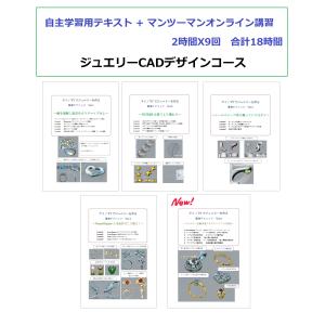 〈Windows版 ライノV7でジュエリーを作る最強テクニック Step1+2 〉ジュエリー専用ソフト付き　　　　マンツーマンオンライン講習18時間